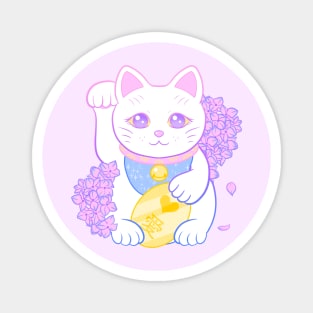 Maneki Neko (pastel) Magnet